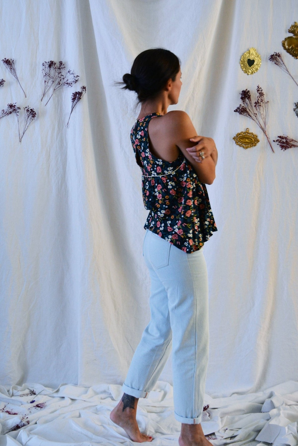 Patron couture blouse, top Panama / PDF (A4, A3, A0, US Letter) - Cadres, Calques par Taille, Vidéoprojection - Maison Fauve