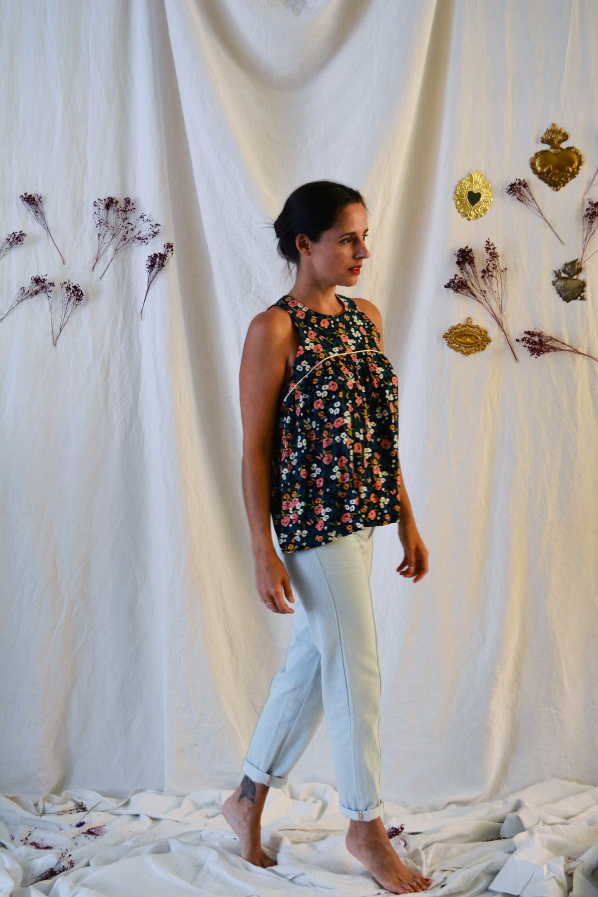 Patron couture blouse, top Panama / PDF (A4, A3, A0, US Letter) - Cadres, Calques par Taille, Vidéoprojection - Maison Fauve