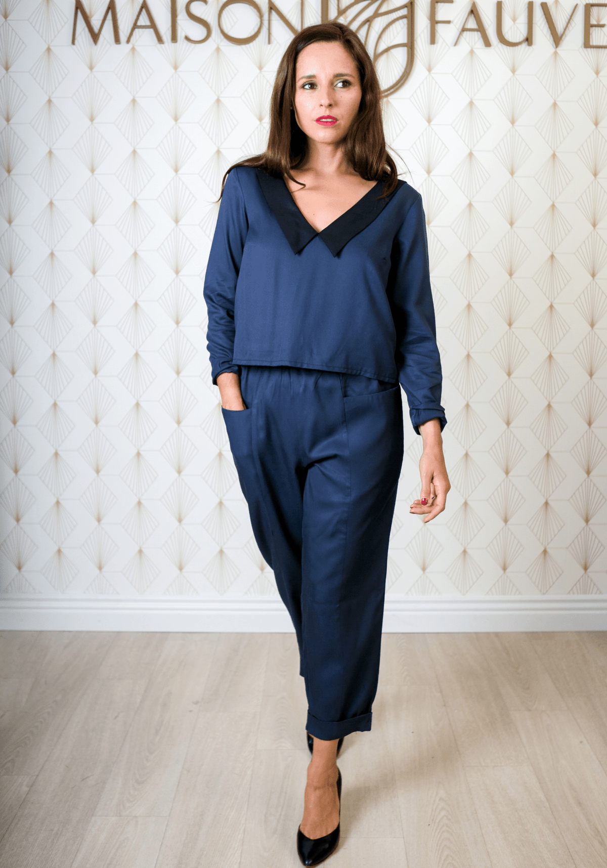Patron couture combinaison, robe Faye / PDF (A4, A3, A0, US Letter) - Cadres, Calques par Taille, Vidéoprojection - Maison Fauve