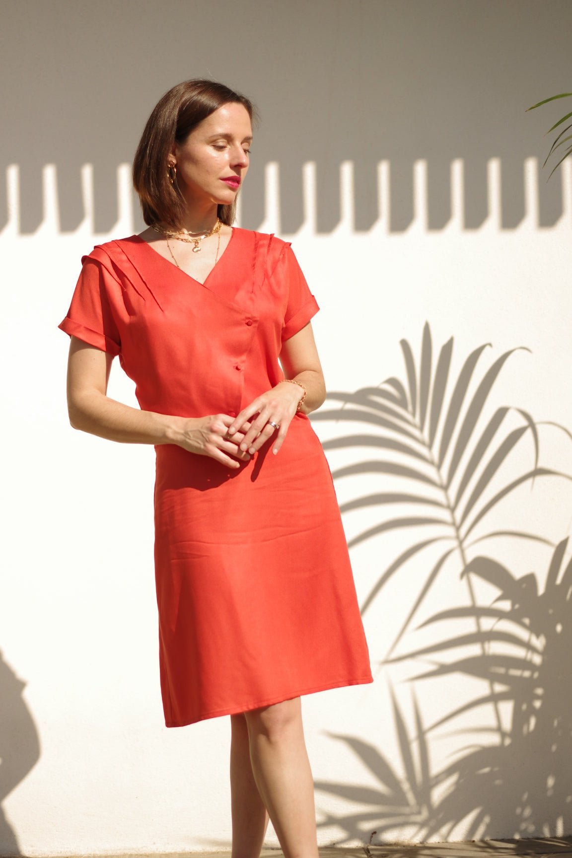 Patron couture combishort, robe Eclipse / PDF (A4, A3, A0, US Letter) – Tailles 34 à 56 – Cadres, Calques par Taille, Vidéoprojection - Maison Fauve