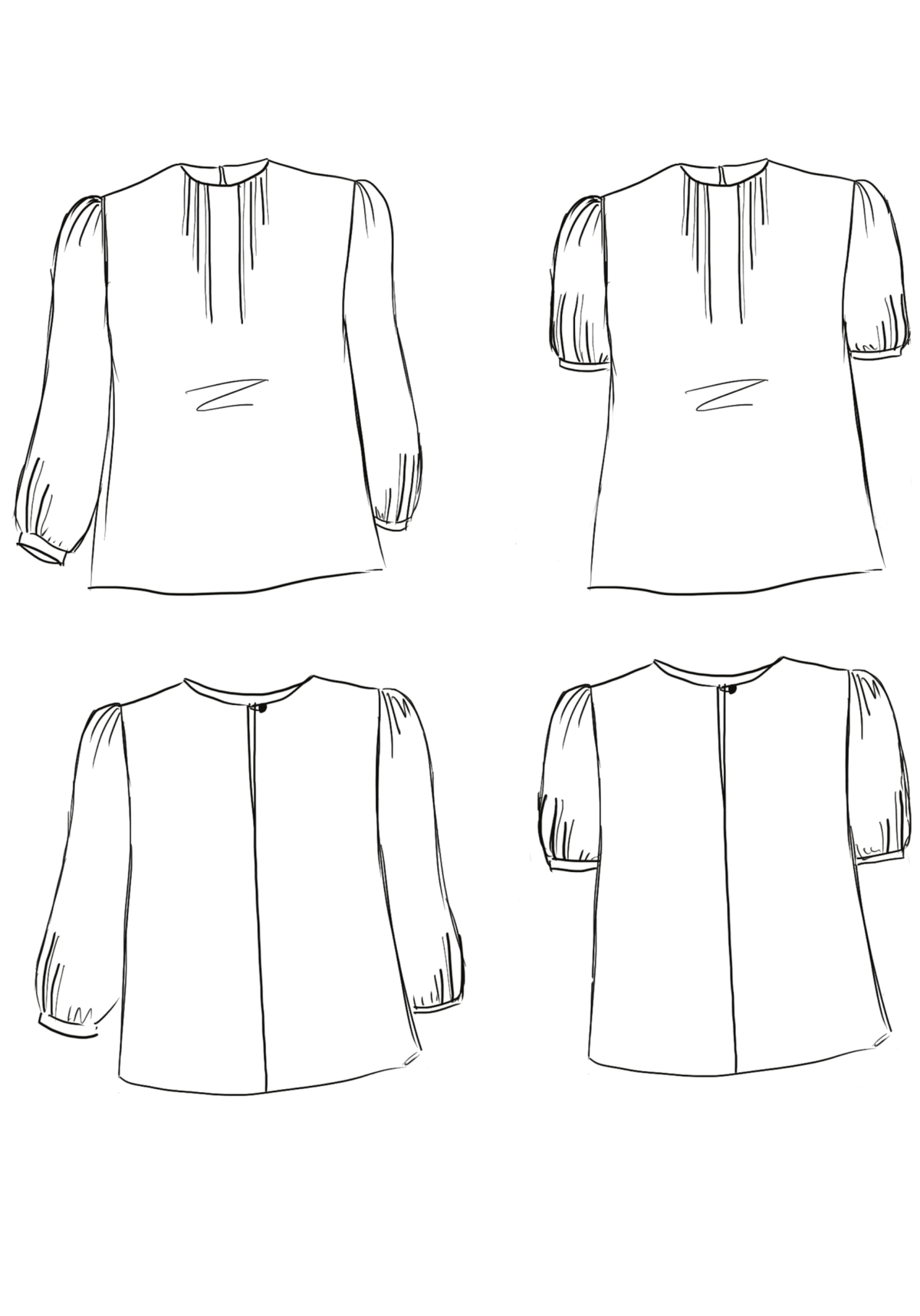 Patron couture gratuit blouse Tilda / PDF à télécharger - Maison Fauve