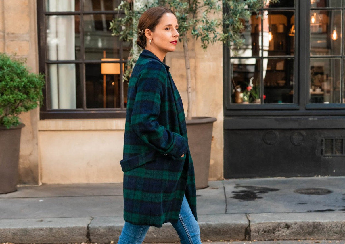 Patron couture manteau Ray / PDF (A4, A3, A0, US Letter) – Tailles 34 à 56 – Cadres, Calques par Taille, Vidéoprojection - Maison Fauve