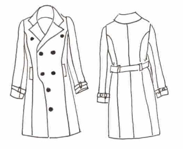 Patron couture manteau, veste Tsar / PDF (A4, A3, A0, US Letter) - Cadres, Calques par Taille, Vidéoprojection - Maison Fauve