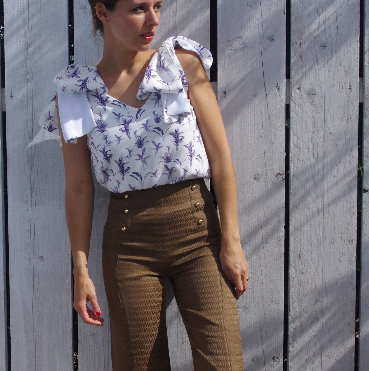 Patron couture pantalon à pont Embrun / PDF (A4, A3, A0, US Letter) - Cadres, Calques par Taille, Vidéoprojection - Maison Fauve