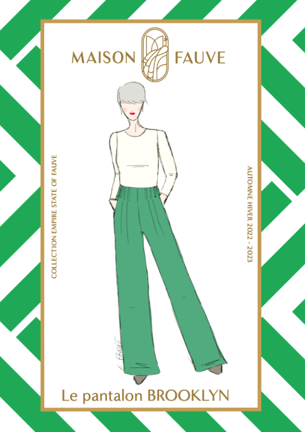 Patron couture pantalon Brooklyn / Patron pochette - Maison Fauve