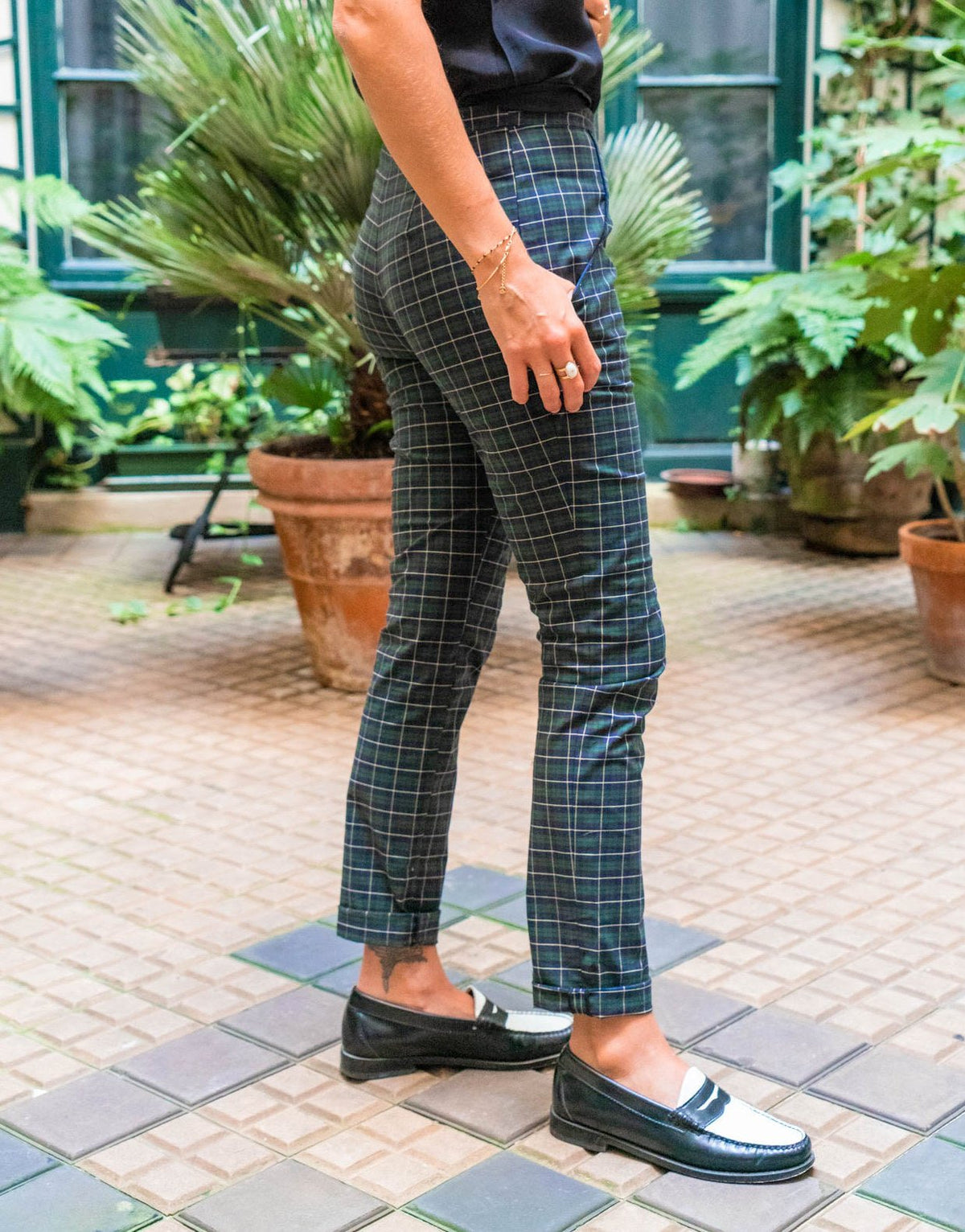 Patron couture pantalon cigarette Loulou / PDF (A4, A3, A0, US Letter) - Cadres, Calques par Taille, Vidéoprojection - Maison Fauve
