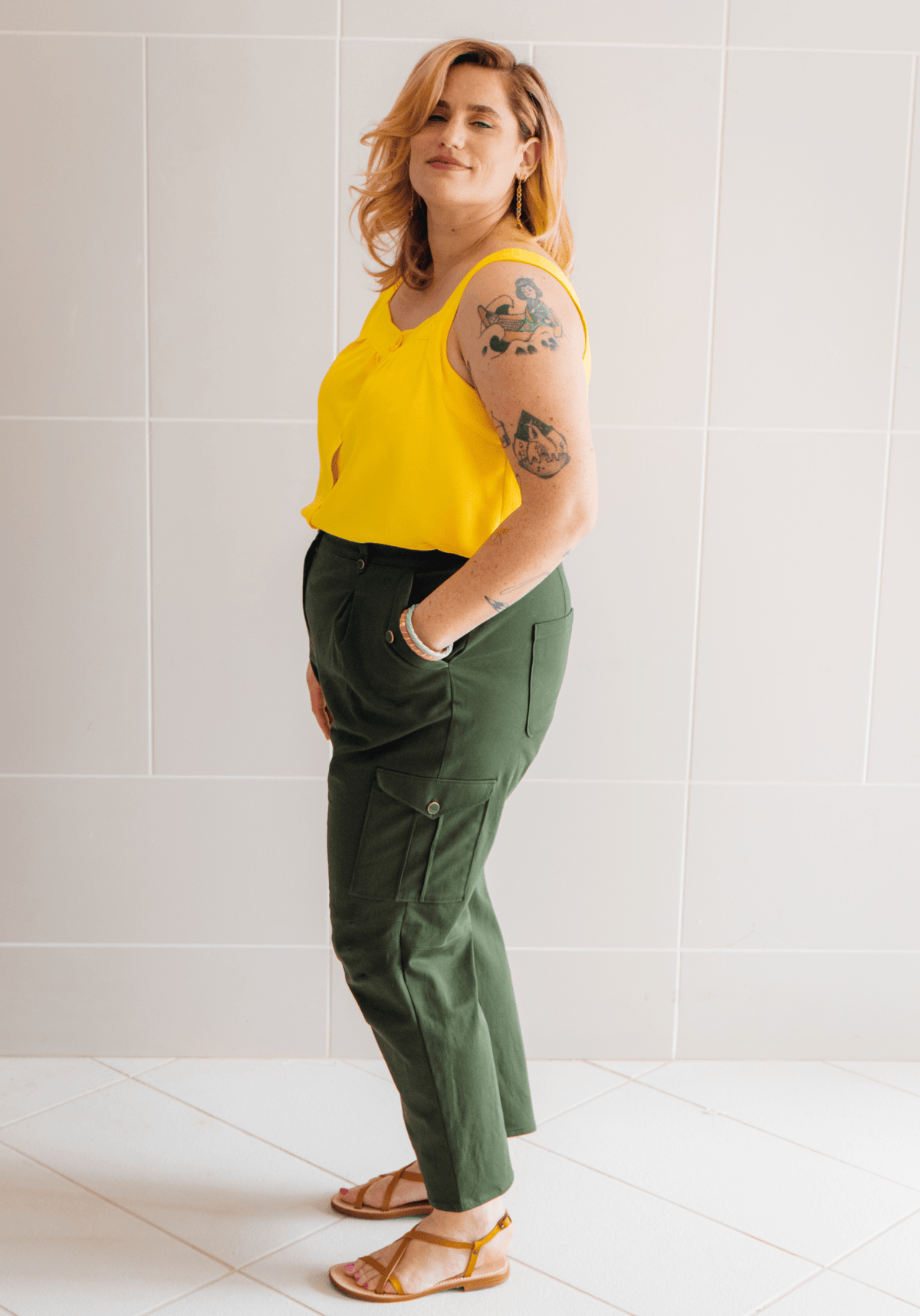 Patron couture pantalon Tremplin / PDF (A4, A3, A0, US Letter) - Cadres, Calques par Taille, Vidéoprojection - Maison Fauve