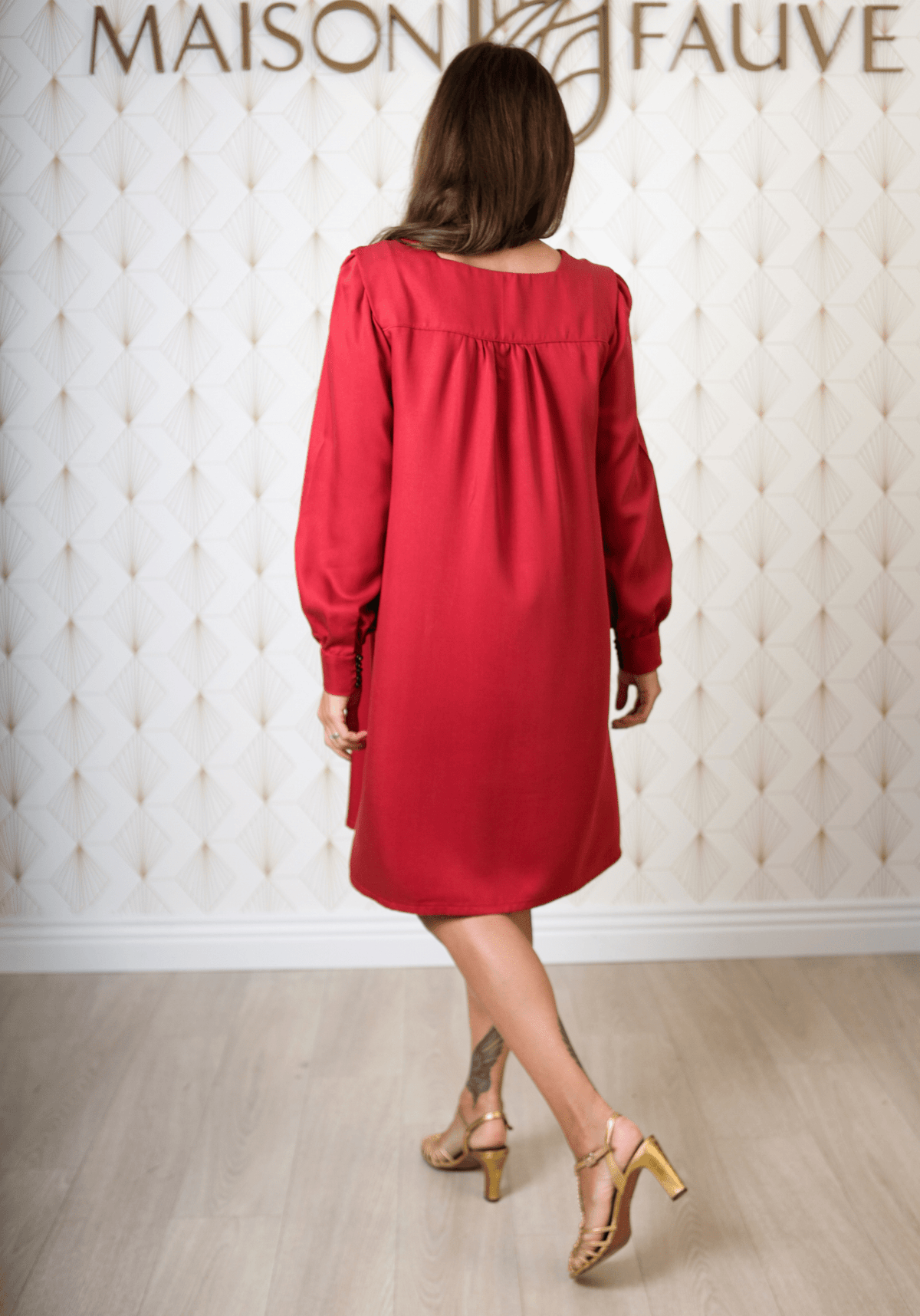 Patron couture robe, blouse Lauren / PDF (A4, A3, A0, US Letter) - Cadres, Calques par Taille, Vidéoprojection - Maison Fauve