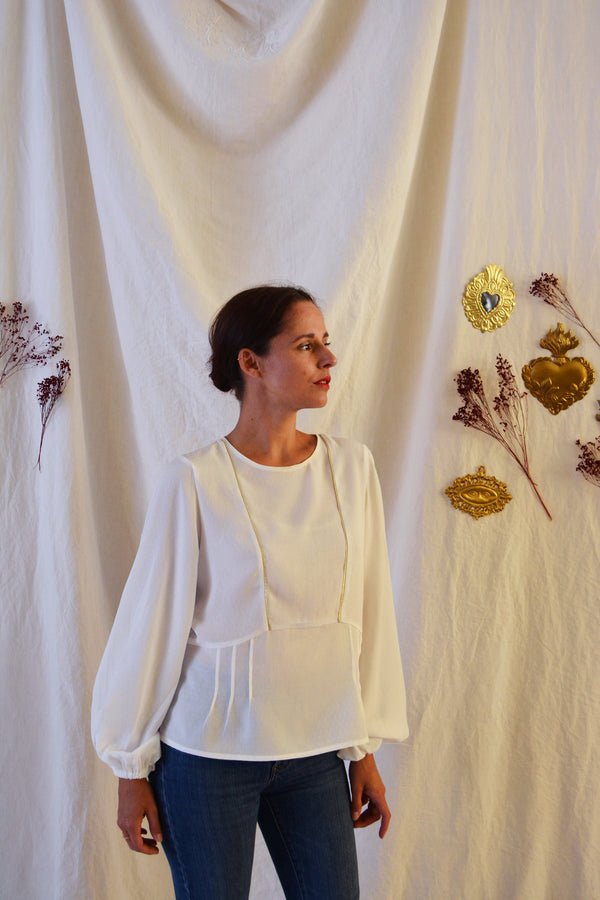 Patron couture robe, blouse Maïa / PDF (A4, A3, A0, US Letter) - Cadres, Calques par Taille, Vidéoprojection - Maison Fauve