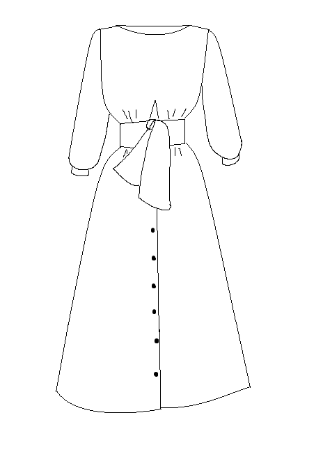 Patron couture robe, blouse Sierra / PDF (A4, A3, A0, US Letter) - Cadres, Calques par Taille, Vidéoprojection - Maison Fauve