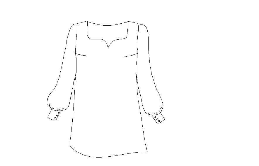 Patron couture robe Craie / PDF (A4, A3, A0, US Letter) - Cadres, Calques par Taille, Vidéoprojection - Maison Fauve
