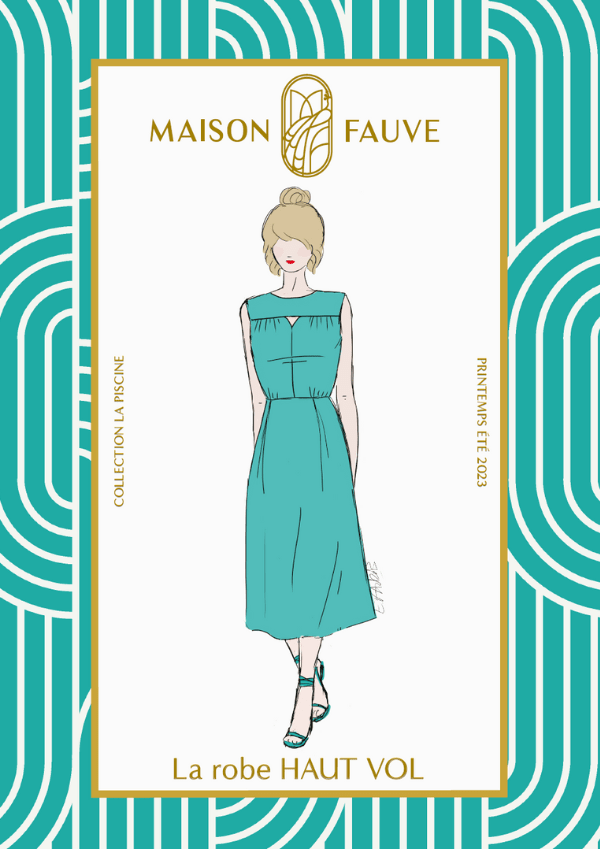 Patron couture robe Haut Vol / Patron pochette - Maison Fauve