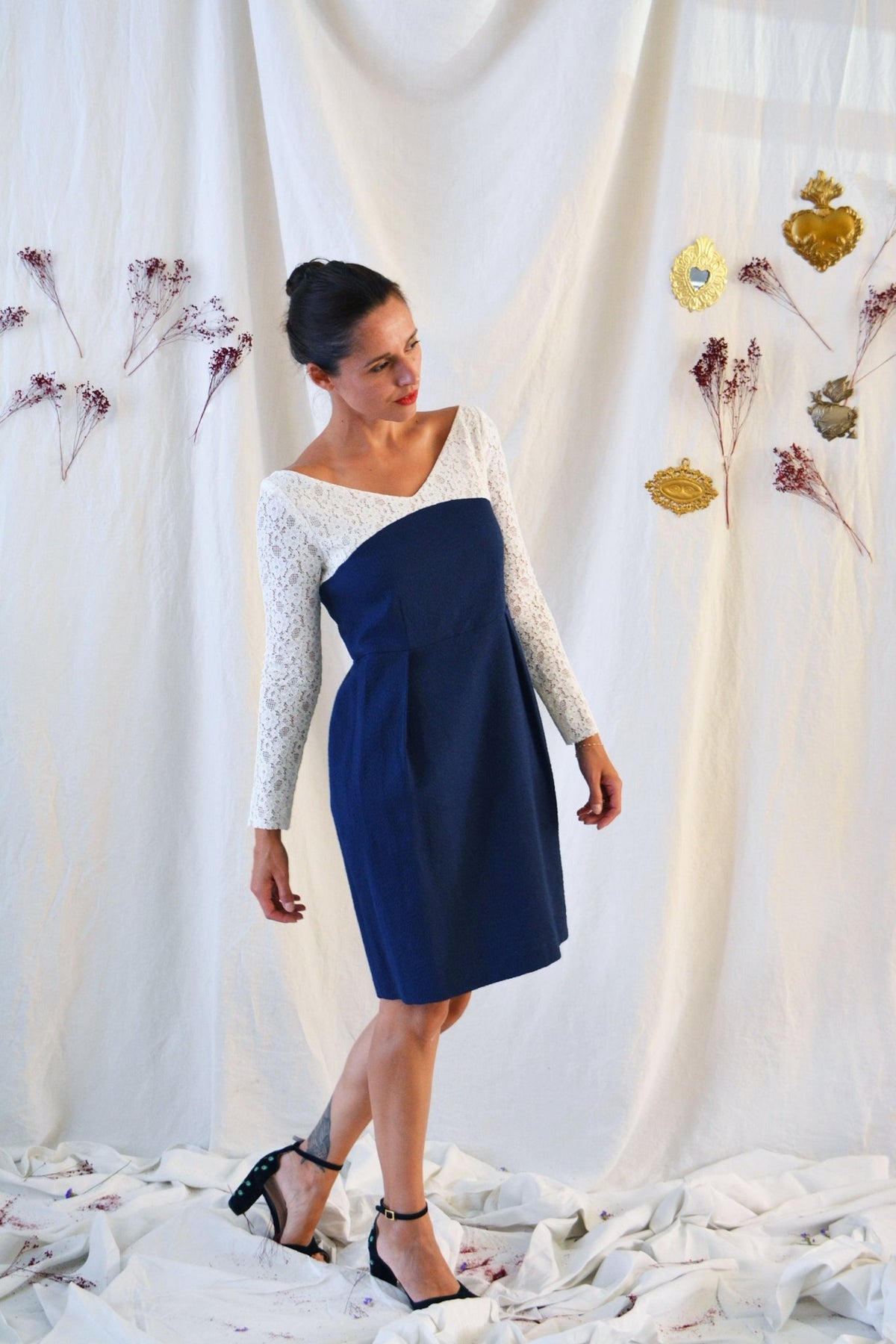 Patron couture robe Jasmin / PDF (A4, A3, A0, US Letter) - Cadres, Calques par Taille, Vidéoprojection - Maison Fauve