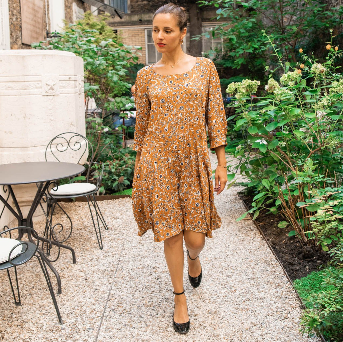 Patron couture robe, top Niki / PDF (A4, A3, A0, US Letter) – Tailles 34 à 56 – Cadres, Calques par Taille, Vidéoprojection - Maison Fauve