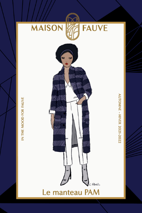 Patron manteau Pam / Patron pochette - Maison Fauve