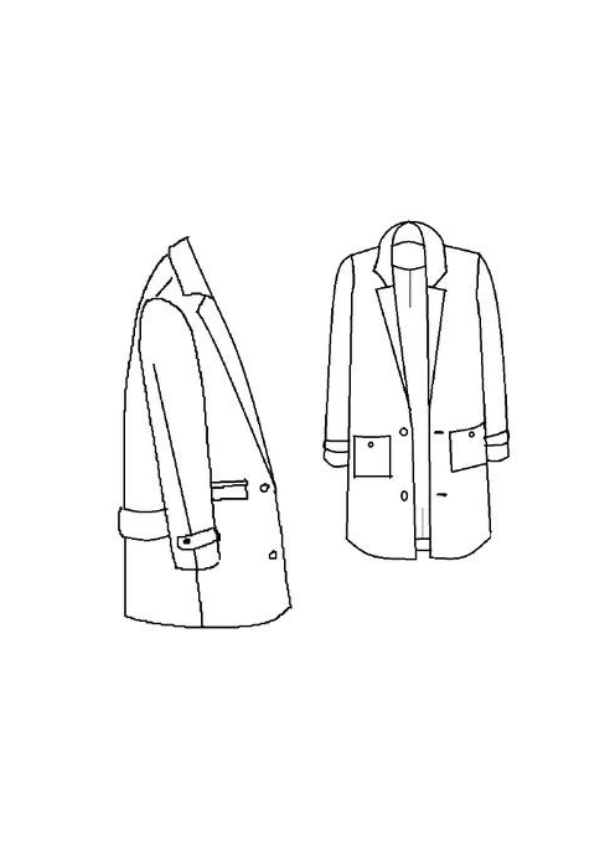 Patron manteau Ray / Patron pochette - Maison Fauve