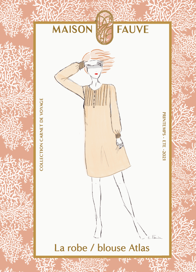 Patron robe chemise Atlas / Patron pochette - Maison Fauve