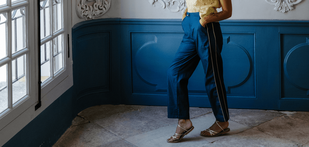 Coudre le pantalon Mellow : tuto vidéo facile pour débuter la couture de pantalon - Maison Fauve