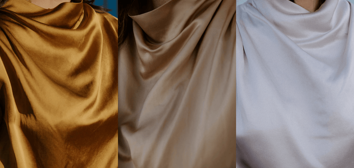 Le Satin de viscose, lin et lyocell Reflet par Maison Fauve - Maison Fauve