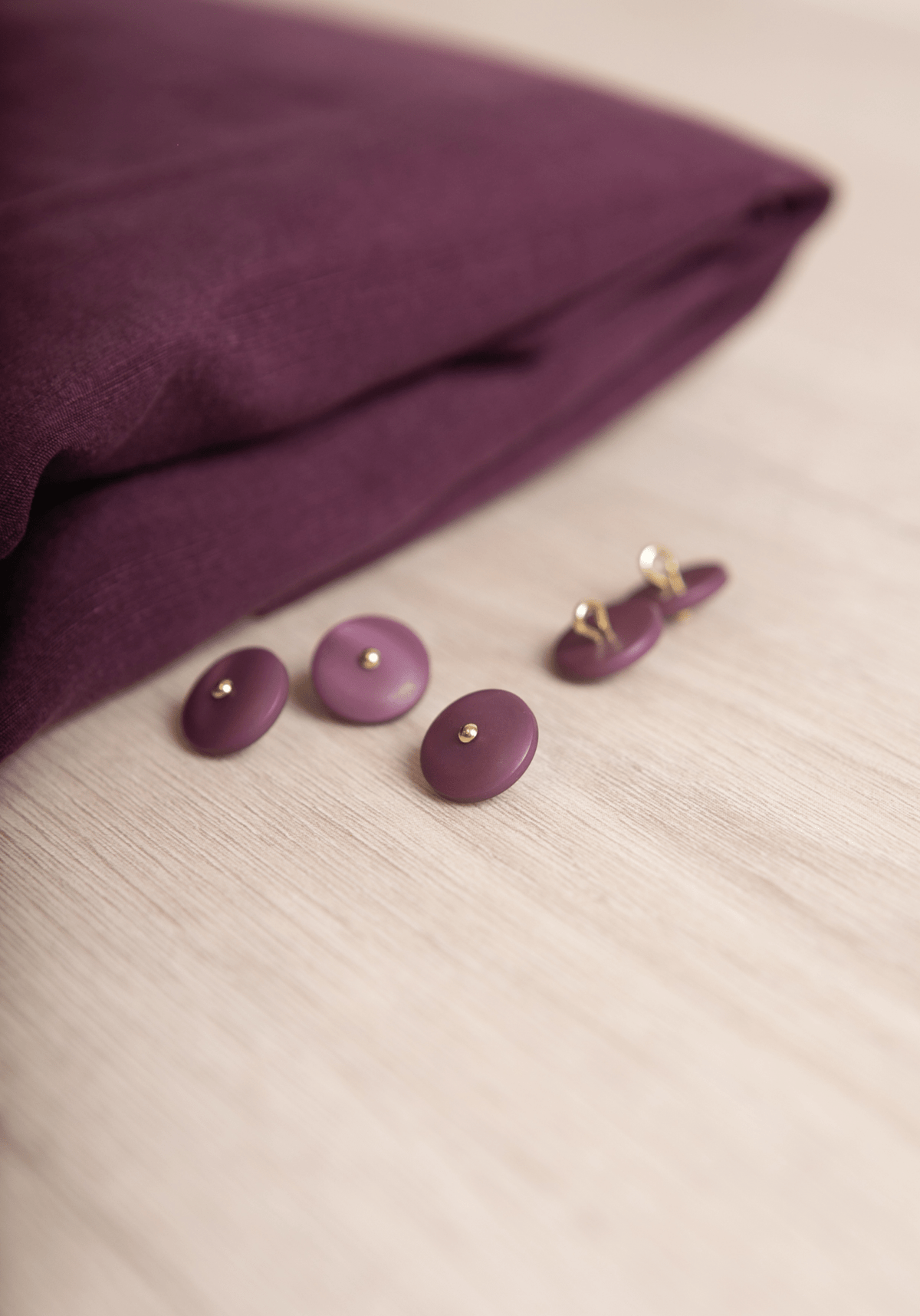 Bouton à queue en nacre Wink Mat - 12 ou 15 mm - Plusieurs coloris - Maison Fauve