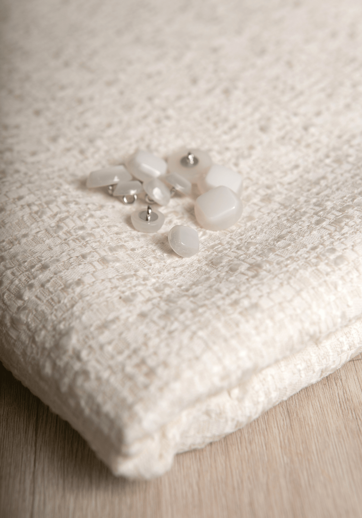 Bouton blanc cassé Candy - 12 ou 18 mm - Maison Fauve