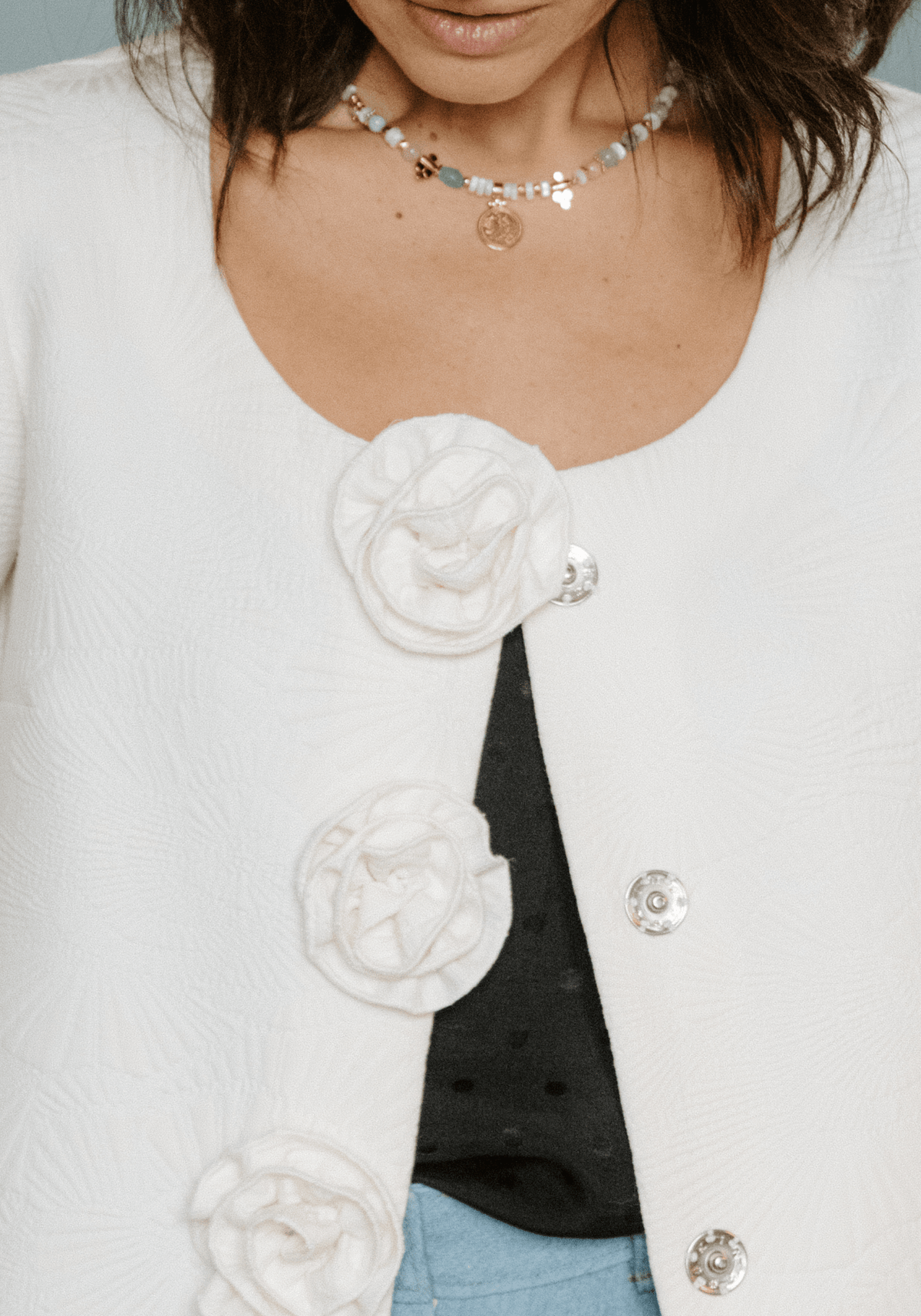 Boutons pression à coudre Bohin – 21 mm (Argent) – lot de 4 - Maison Fauve