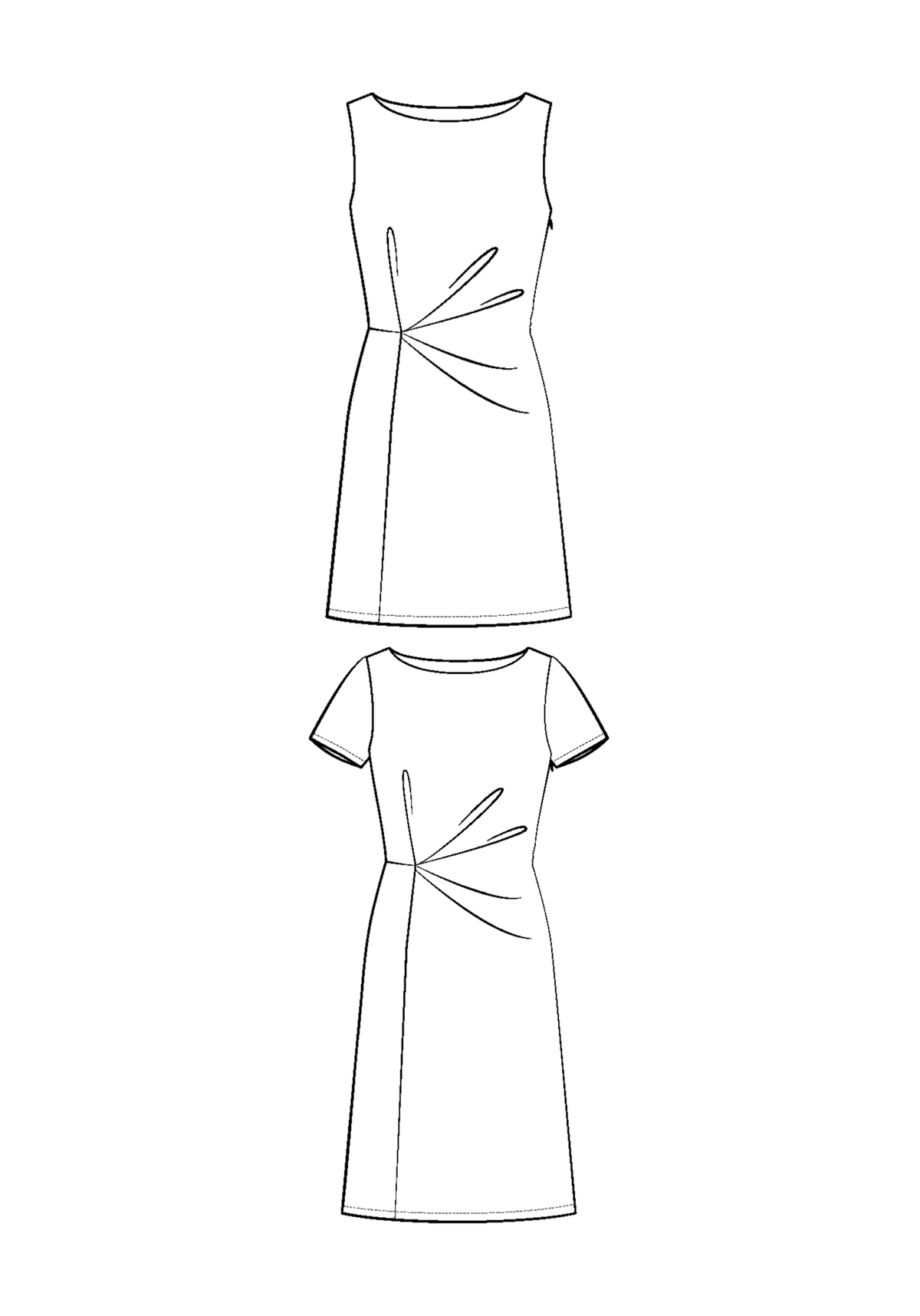 Box Couture - La Robe Drapée Twist - Maison Fauve
