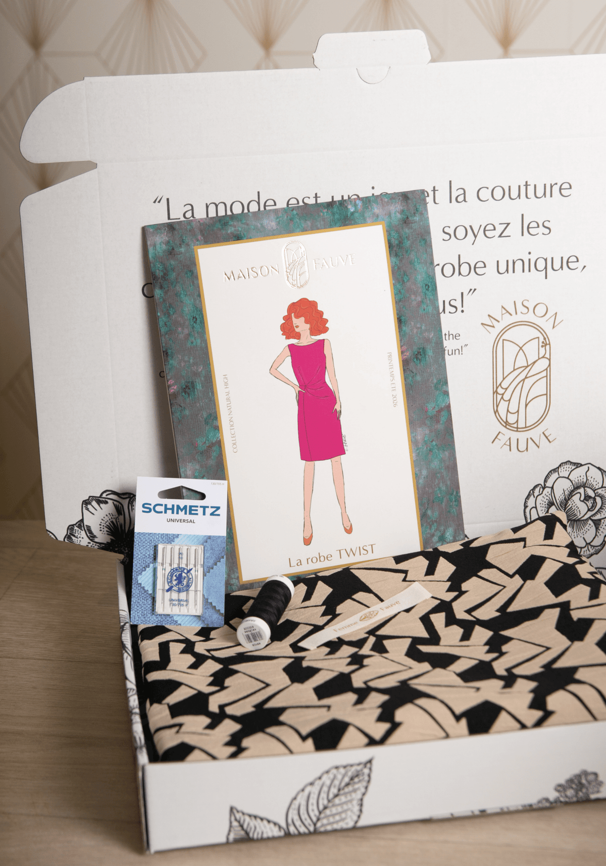 Box Couture - La Robe Drapée Twist - Maison Fauve