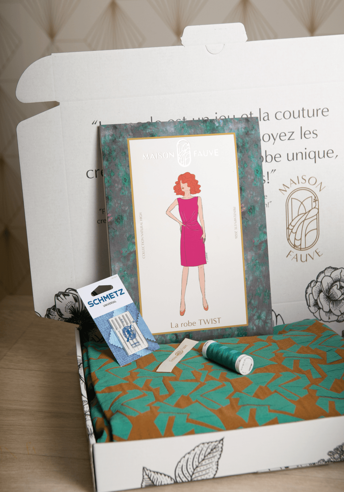 Box Couture - La Robe Drapée Twist - Maison Fauve