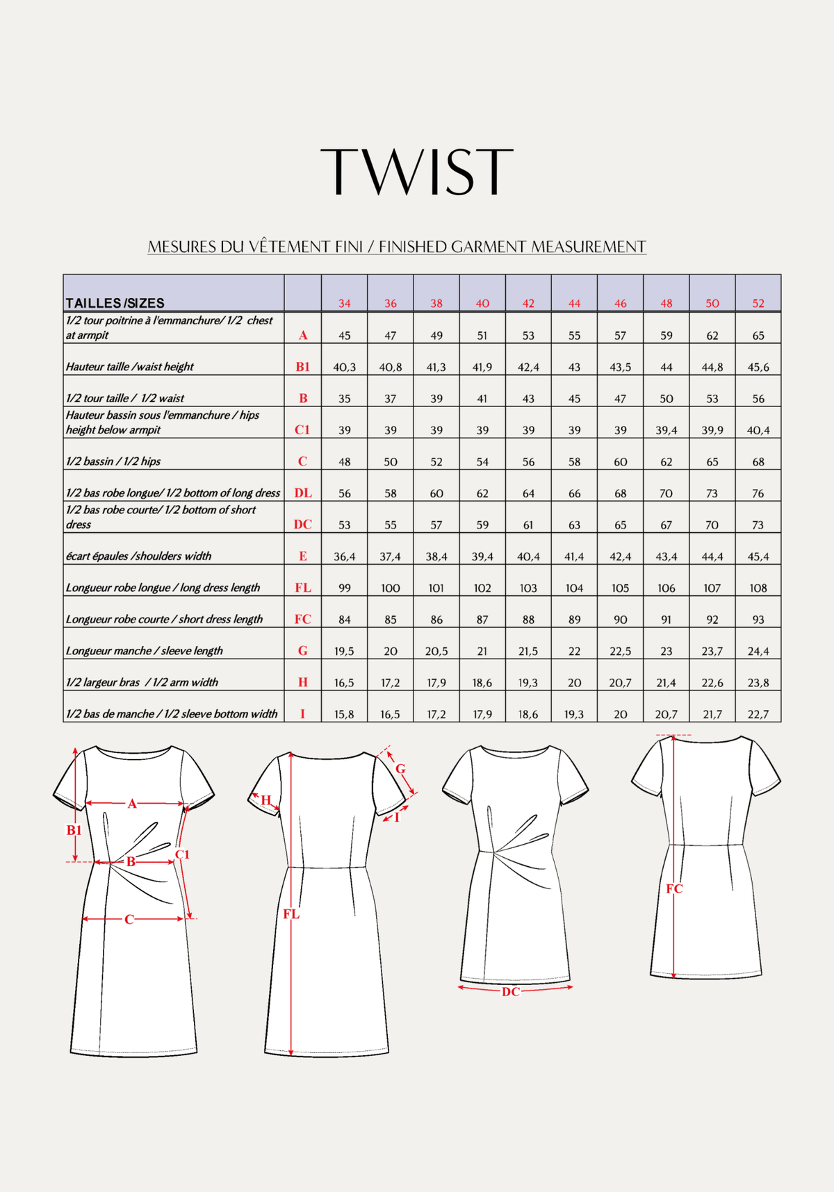 Box Couture - La Robe Drapée Twist - Maison Fauve