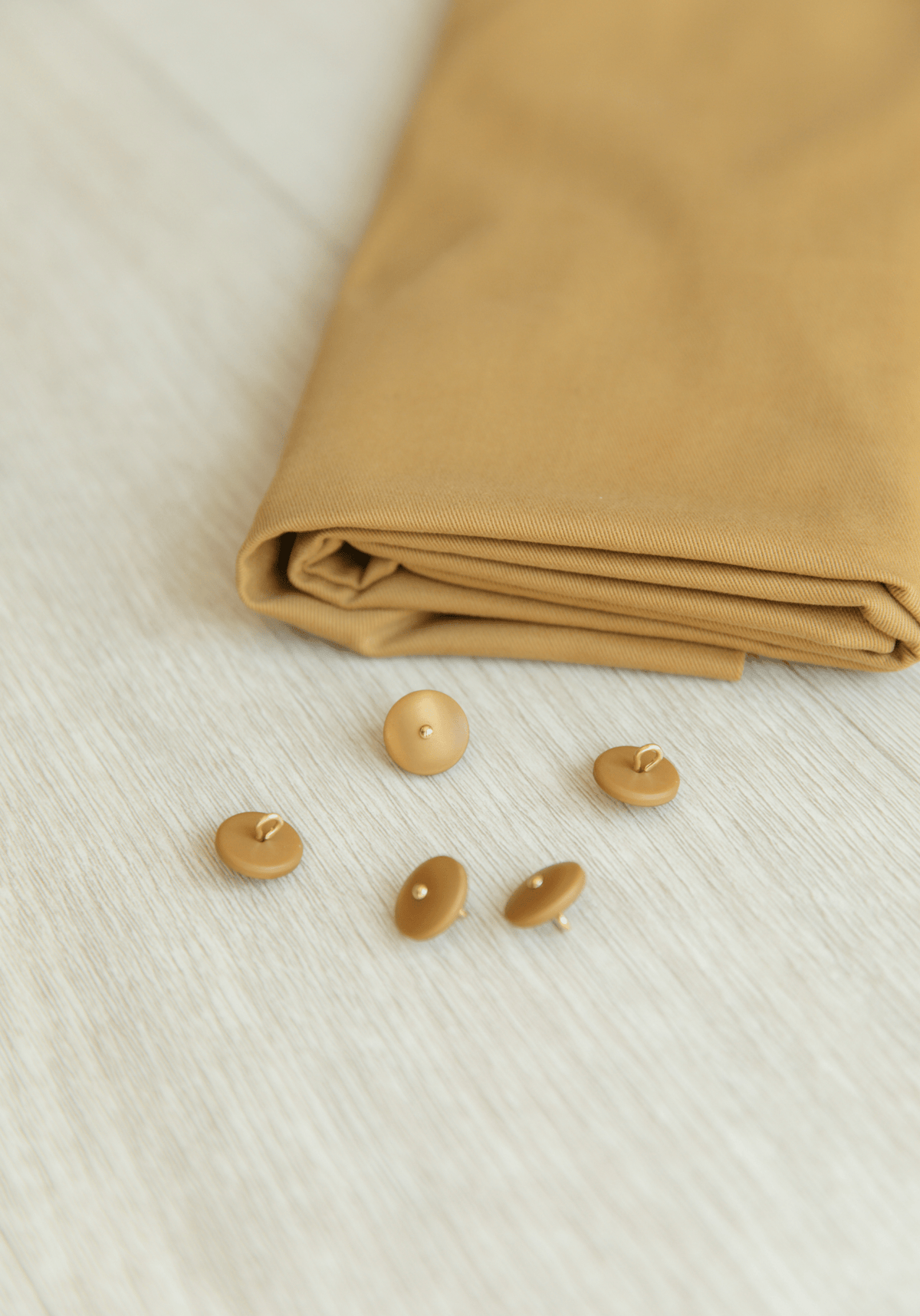 COUPON 220 CM - Tissu gabardine de coton - Cumin - Maison Fauve