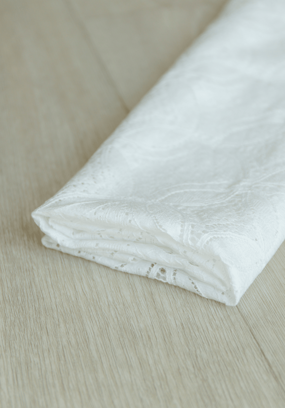COUPON 30 cm - Tissu dentelle Botanica - Smoky Blue - Maison Fauve