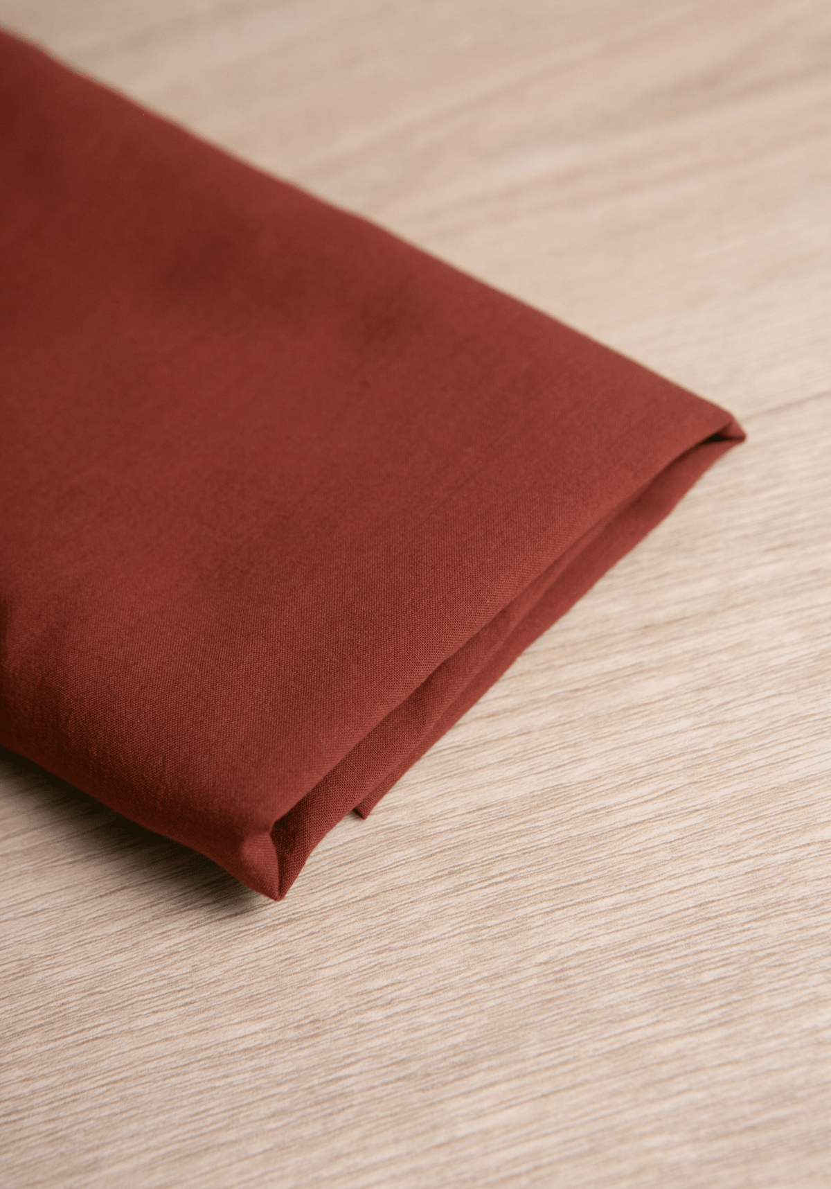 COUPON 30cm - Tissu voile de coton - Chocolat - Maison Fauve