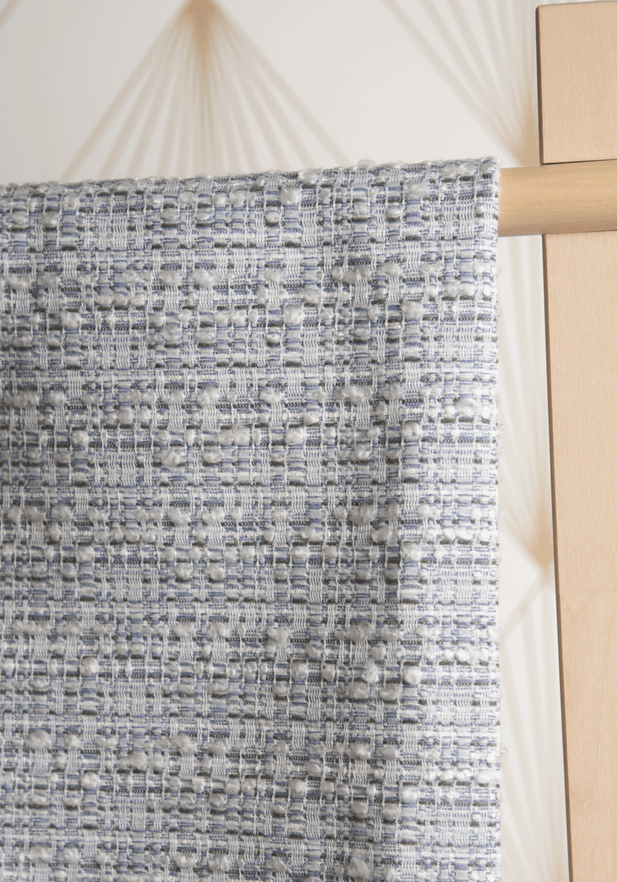 COUPONS - Tissu tweed léger - Bleu - Maison Fauve
