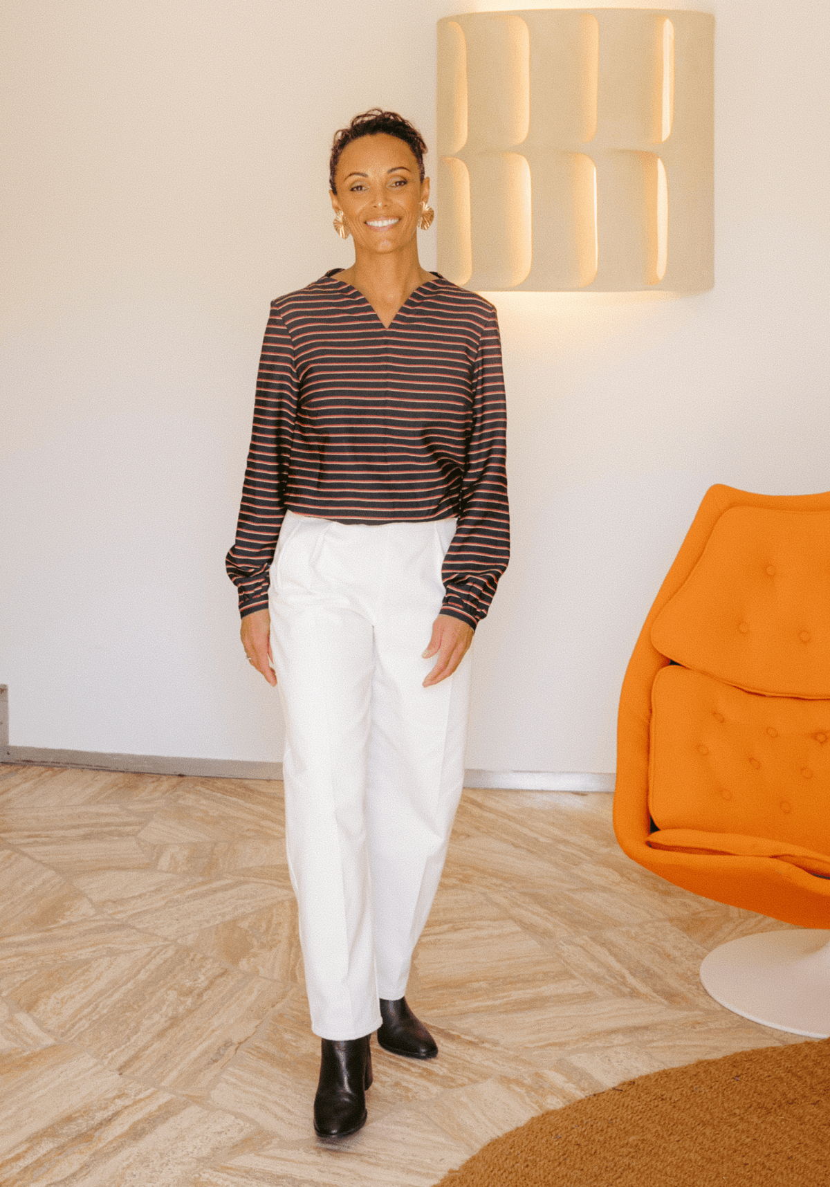Denim blanc cassé écru – 100% coton - Maison Fauve
