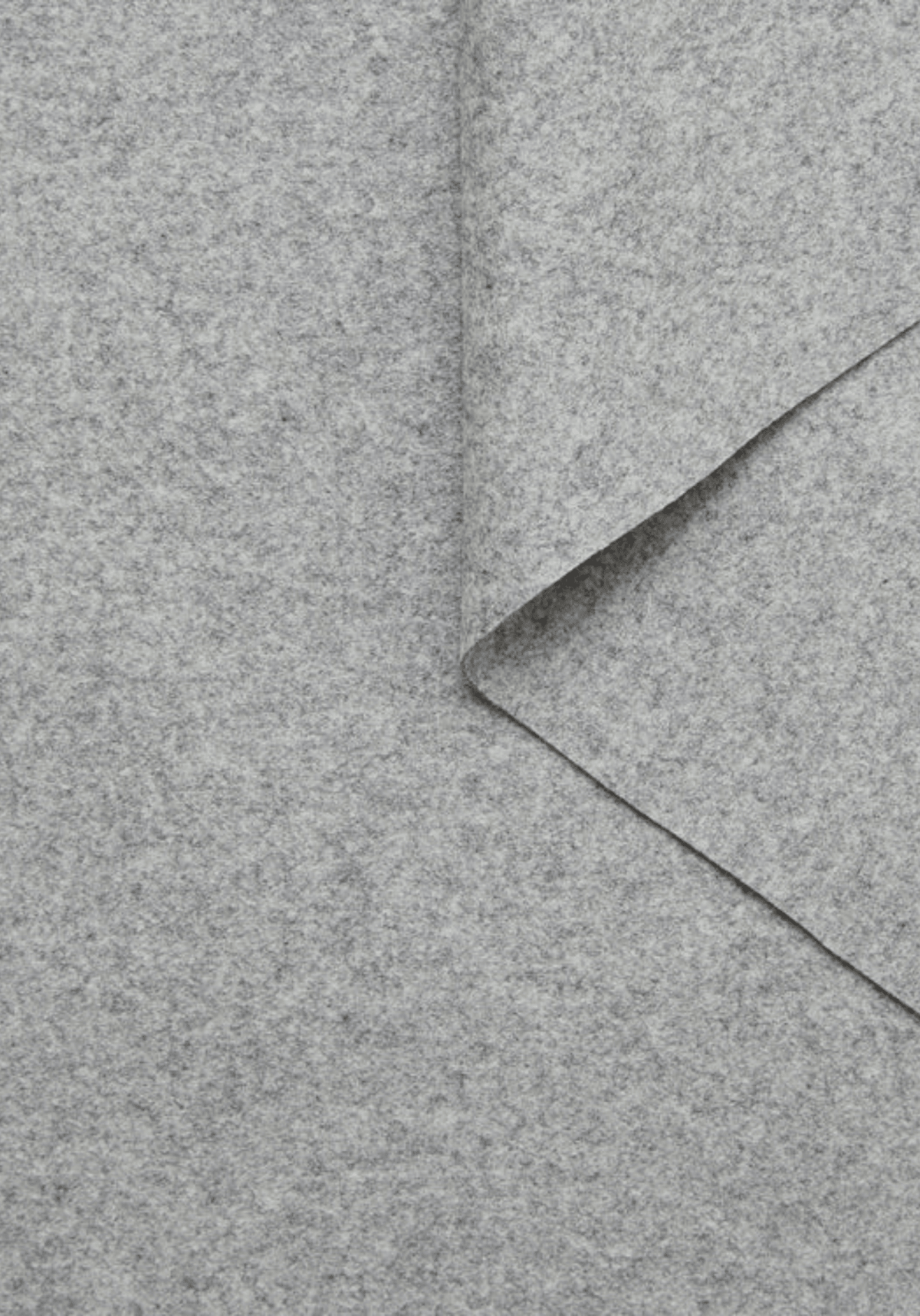 Drap de laine double face gris - Maison Fauve