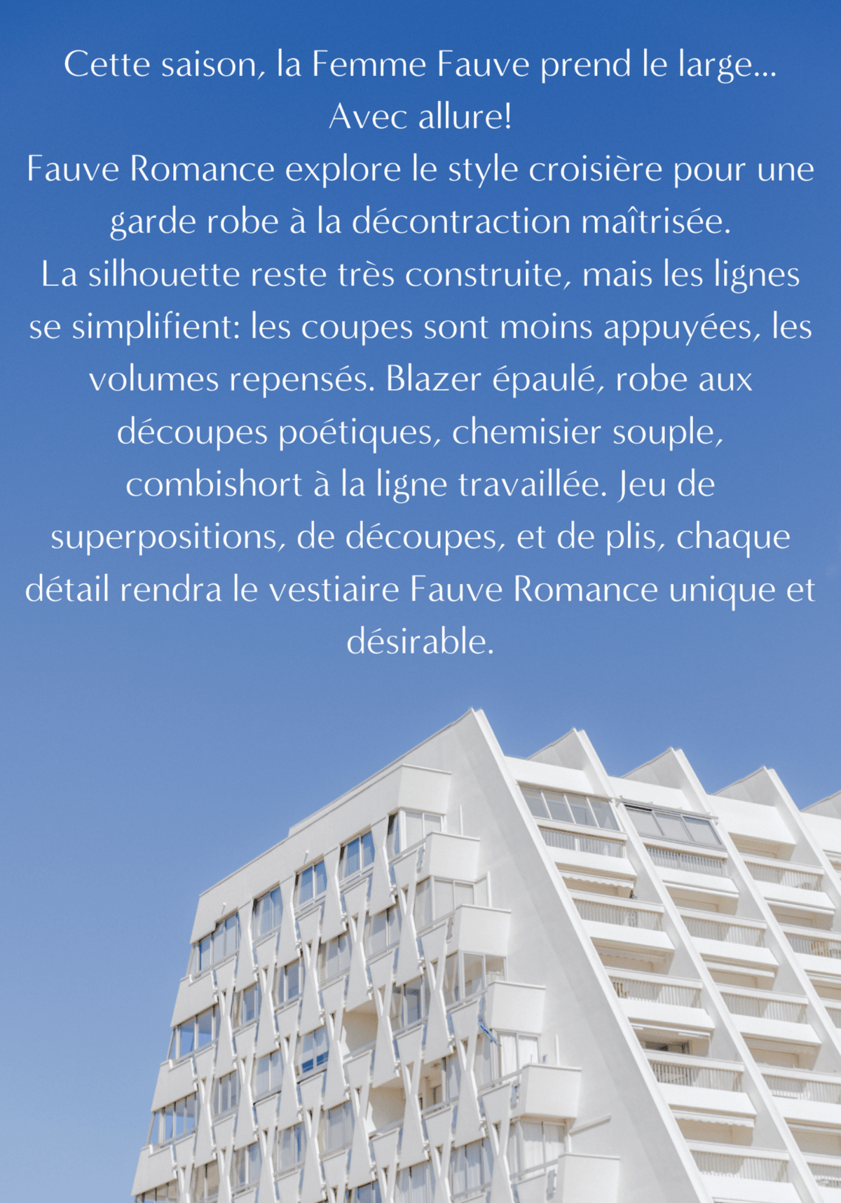 Le Lookbook de la collection FAUVE ROMANCE - Maison Fauve