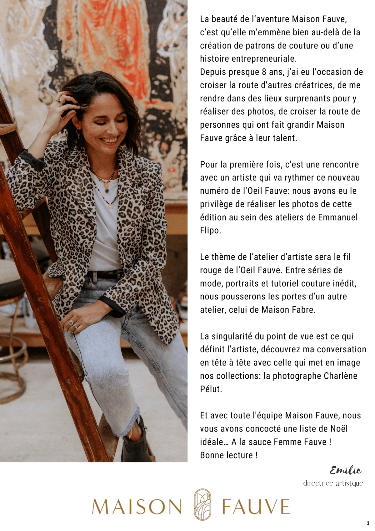 Magazine L' Oeil Fauve - Numéro 8 - Décembre 2023 - Maison Fauve