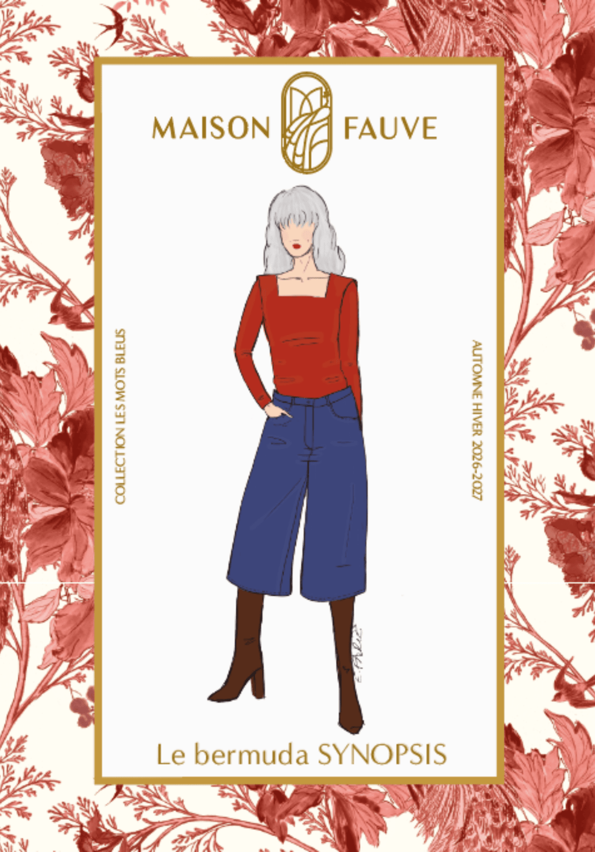 Patron couture bermuda Synopsis - Patron pochette - Maison Fauve