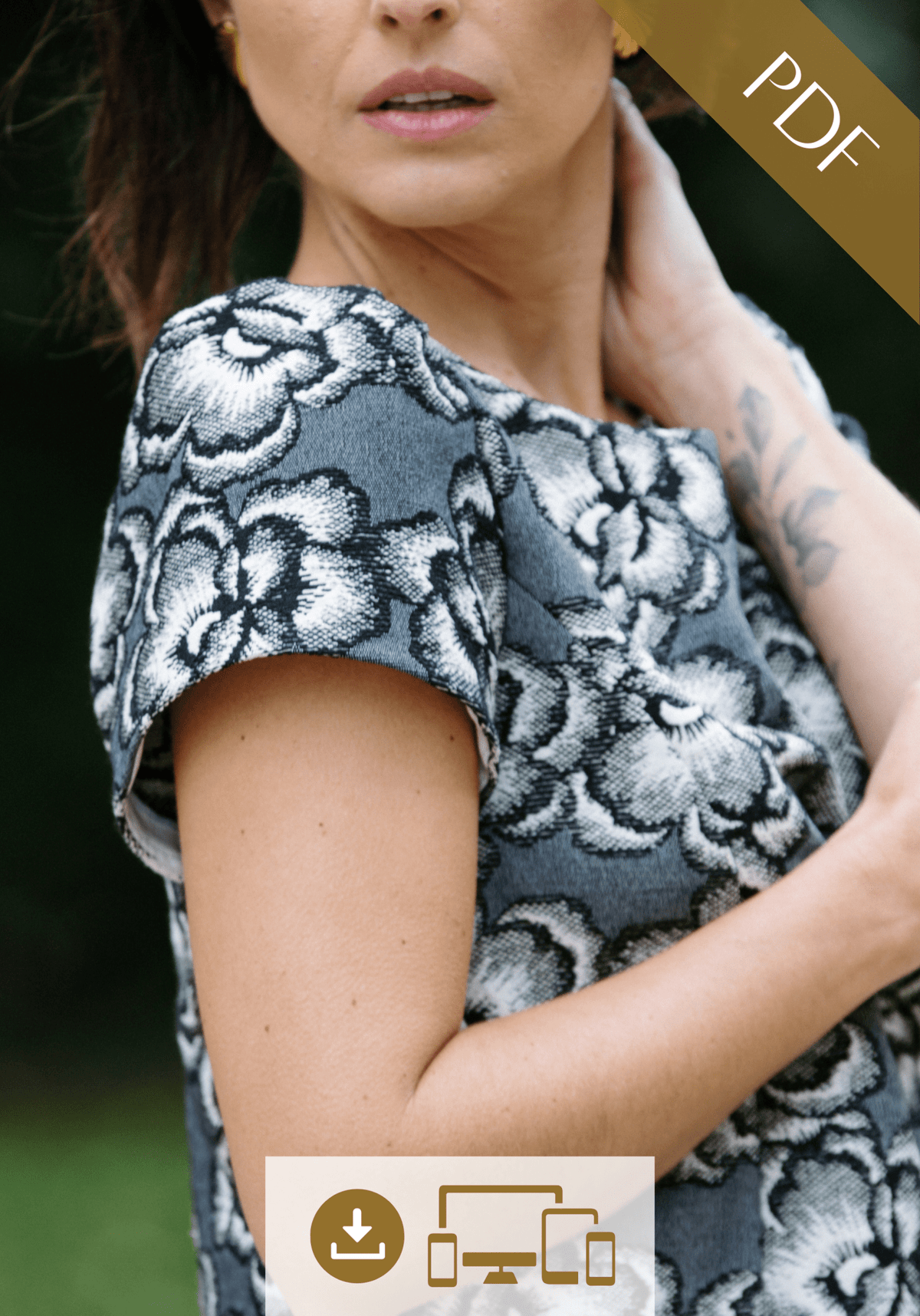 Patron couture blouse Cicadella / PDF (A4, A3, A0, US Letter) - Cadres, Calques par Taille, Vidéoprojection - Maison Fauve