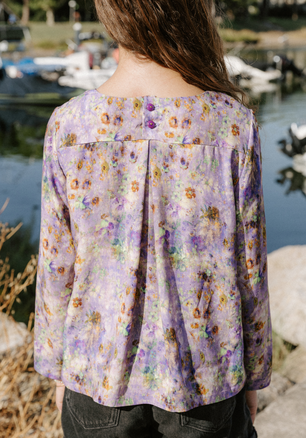 Patron couture blouse fille Miss Violette - Patron pochette - Maison Fauve