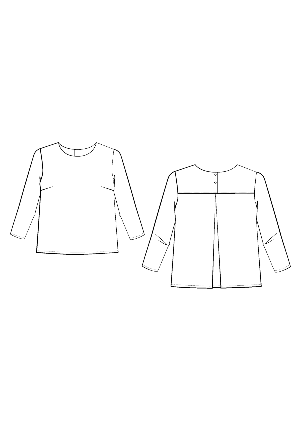 Patron couture blouse fille Miss Violette - Patron pochette - Maison Fauve