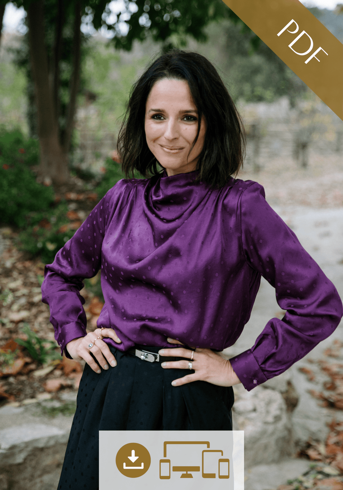 Patron couture blouse Tempête / PDF (A4, A3, A0, US Letter) - Cadres, Calques par Taille, Vidéoprojection - Maison Fauve