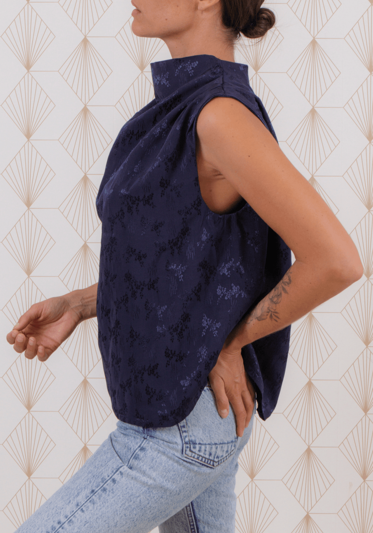 Patron couture blouse Tempête / PDF (A4, A3, A0, US Letter) - Cadres, Calques par Taille, Vidéoprojection - Maison Fauve