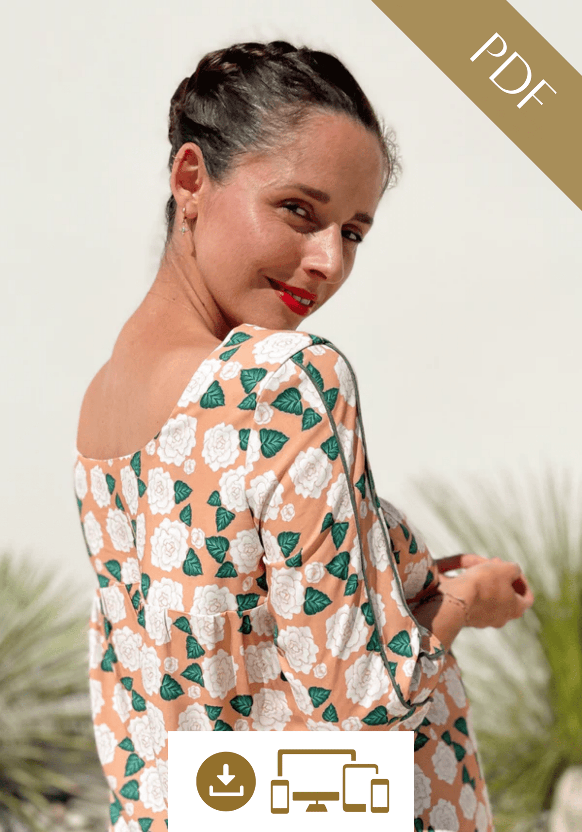 Patron couture blouse, top Panama / PDF (A4, A3, A0, US Letter) - Cadres, Calques par Taille, Vidéoprojection - Maison Fauve