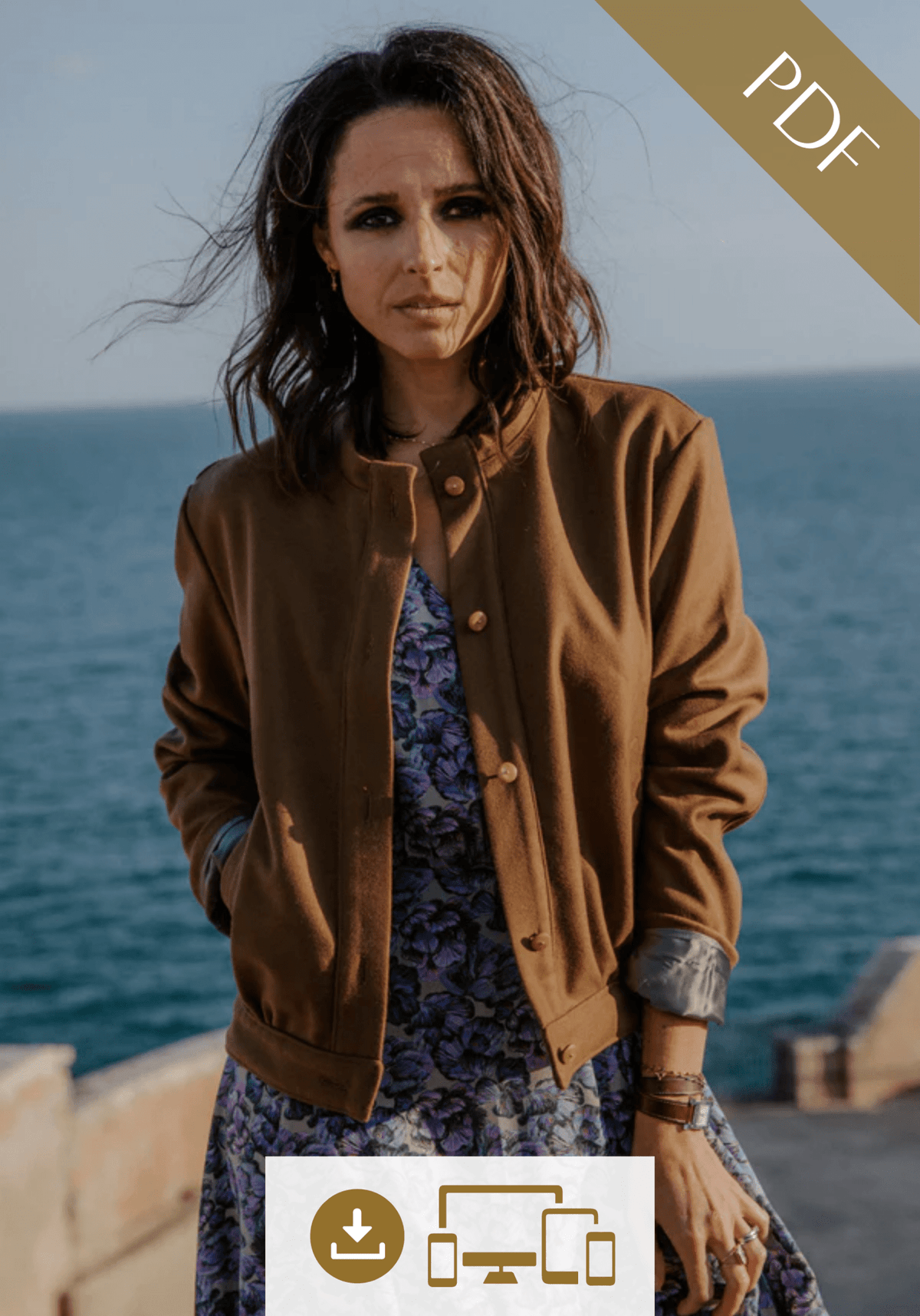 Patron couture blouson Dandelion / PDF (A4, A3, A0, US Letter) - Cadres, Calques par Taille, Vidéoprojection - Maison Fauve