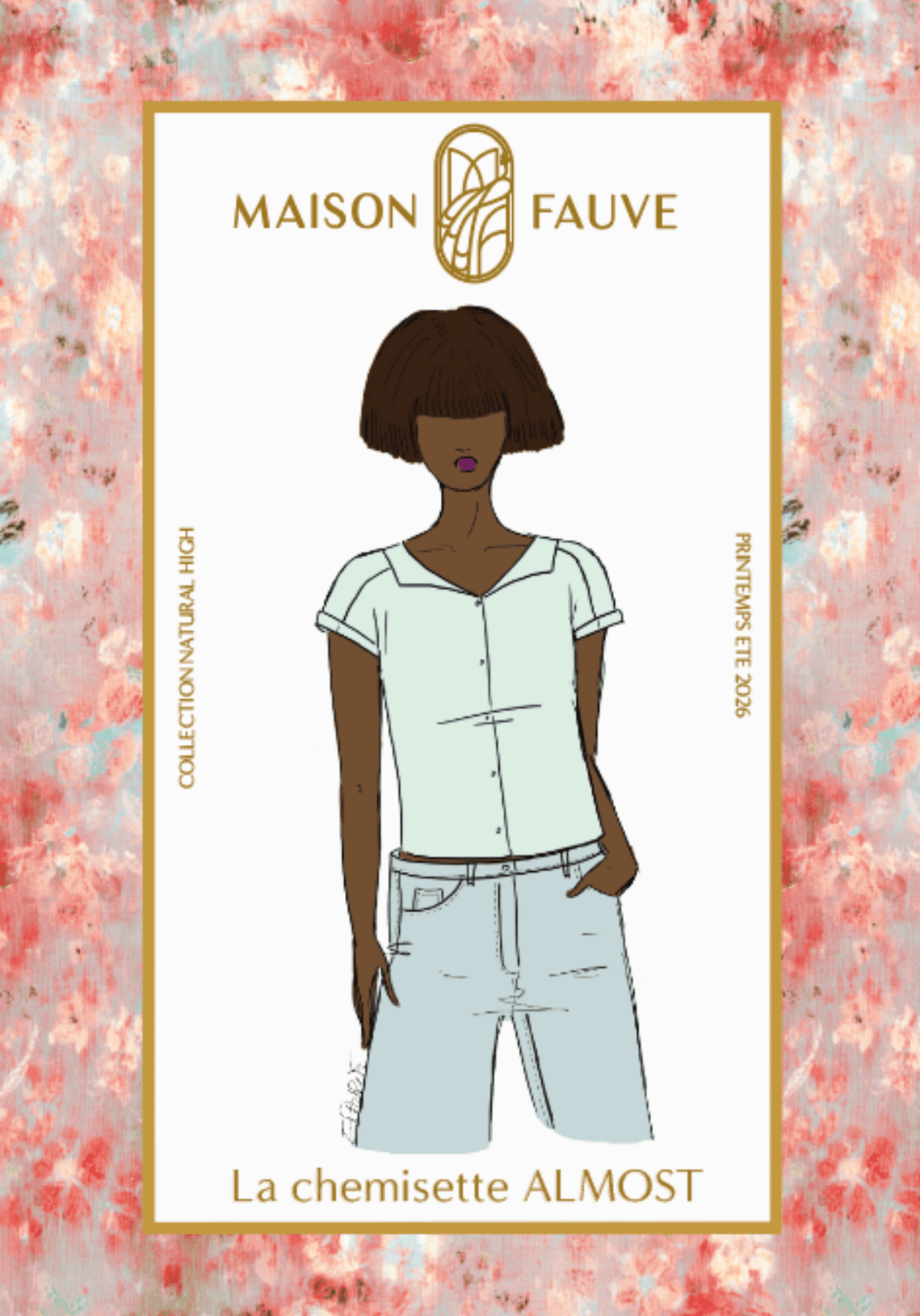 Patron couture chemise Almost - Patron pochette - Maison Fauve