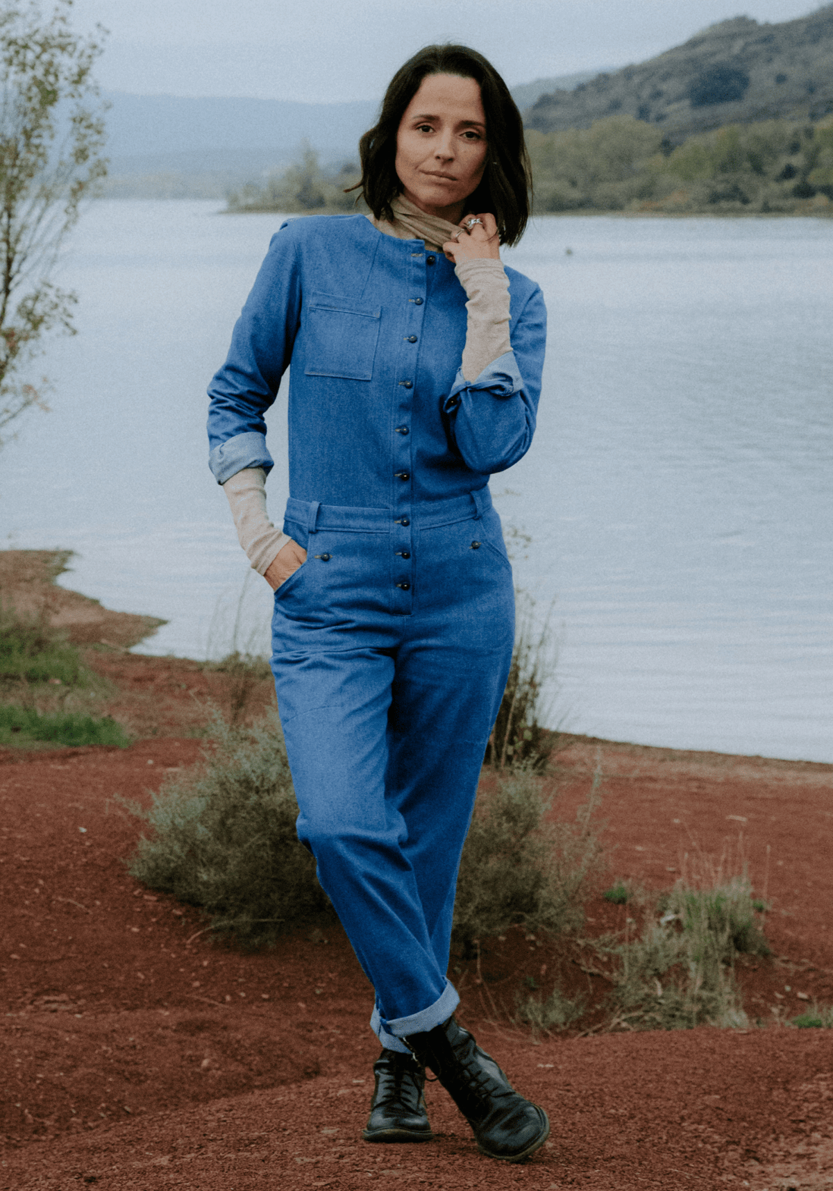 Patron couture combipantalon, robe Vipère / PDF (A4, A3, A0, US Letter) - Cadres, Calques par Taille, Vidéoprojection - Maison Fauve