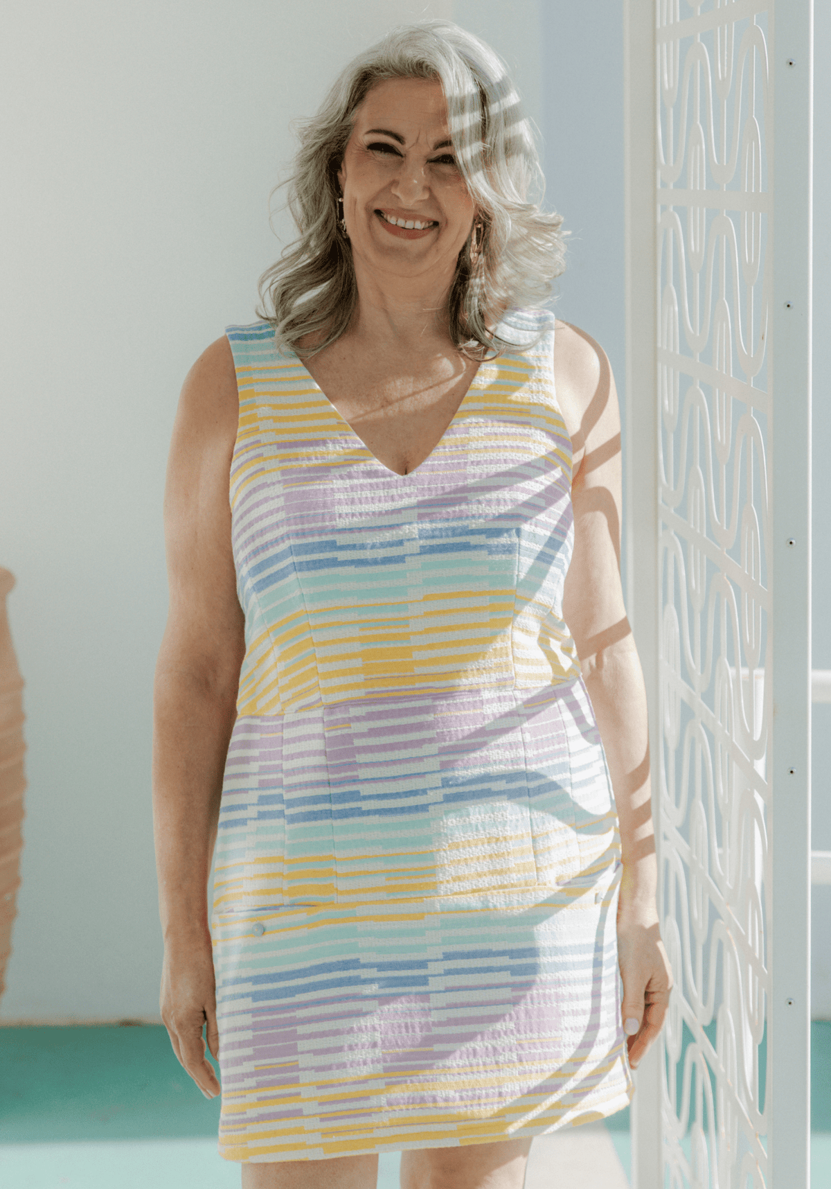 Patron couture combishort, robe Cosmopolitan / PDF (A4, A3, A0, US Letter) - Cadres, Calques par Taille, Vidéoprojection - Maison Fauve