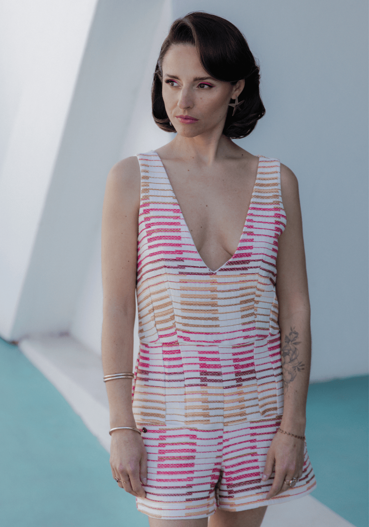 Patron couture combishort, robe Cosmopolitan / PDF (A4, A3, A0, US Letter) - Cadres, Calques par Taille, Vidéoprojection - Maison Fauve